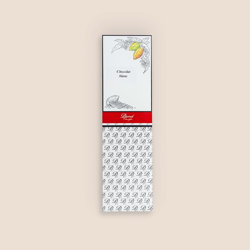 Tablette chocolat blanc, cacao généreux et raffiné – Duceau