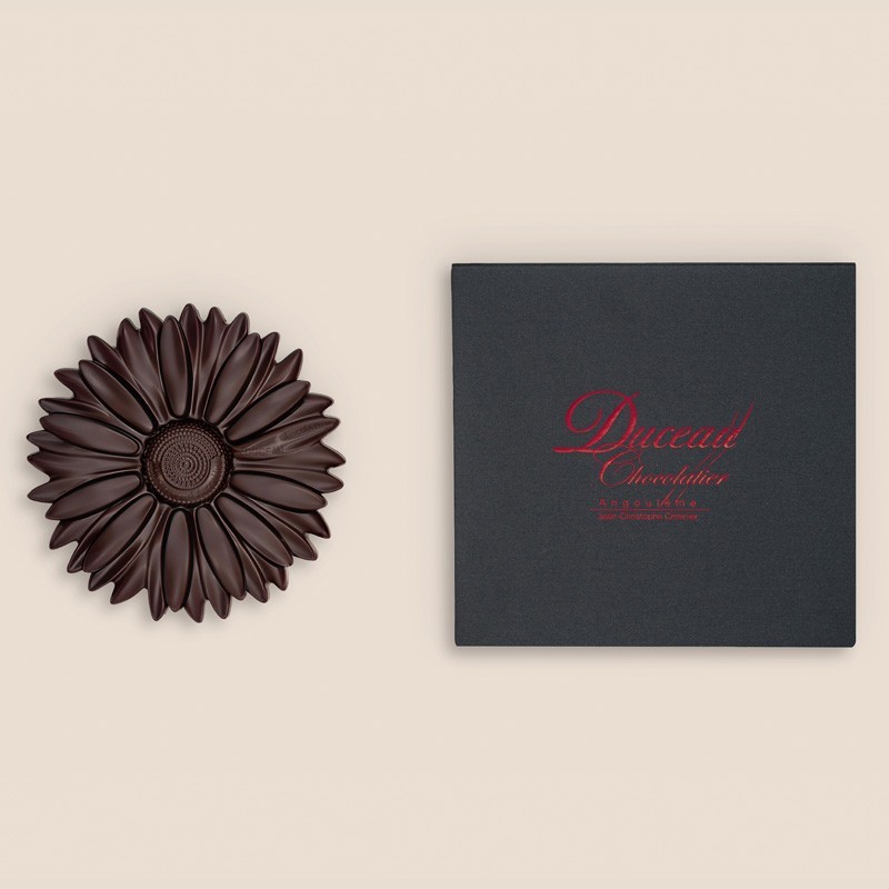 Chocolat Marguerite d’Angoulême, création à effeuiller – Duceau